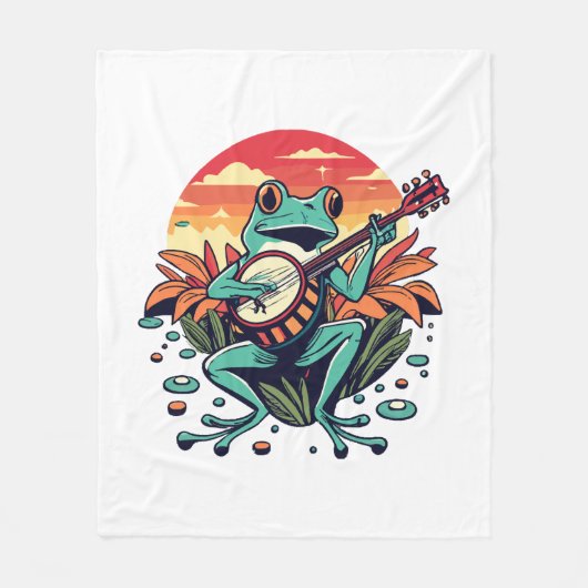 Couverture Polaire Grenouille banjo (Devant)