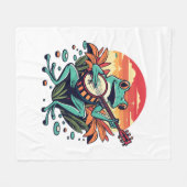 Couverture Polaire Grenouille banjo (Devant (Horizontal))