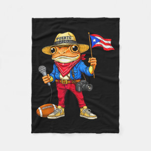 Couverture Polaire Grenouille coqui de Porto Rico musique de rue foot