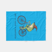 Couverture Polaire Grenouille drôle pour causer une agitation (Devant (Horizontal))