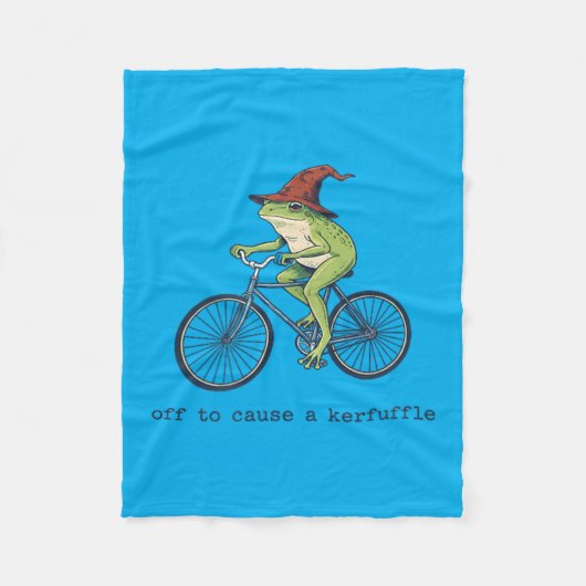 Couverture Polaire Grenouille drôle pour causer une agitation (Devant)