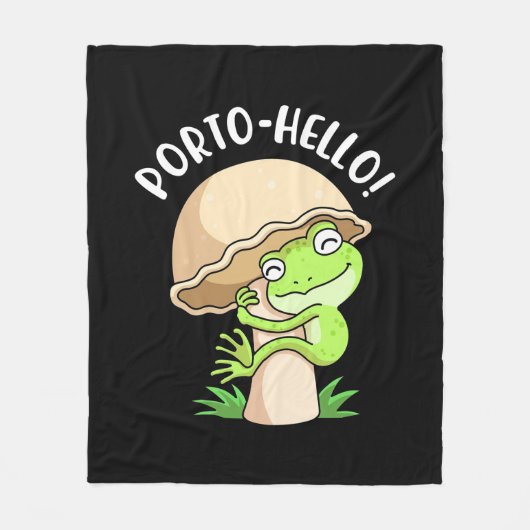 Couverture Polaire Grenouille Et Champignons (Devant)