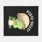 Couverture Polaire Grenouille Et Champignons (Devant (Horizontal))