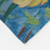 Couverture polaire grenouille et Nénuphar (Coin)