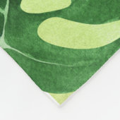 Couverture Polaire Grenouille tropicale feuille (Coin)