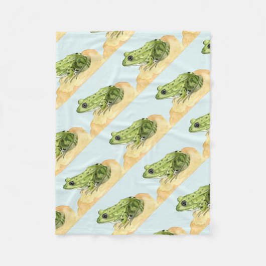 Couverture Polaire Grenouille verte (Devant)