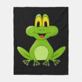 Couverture Polaire grenouille verte Animée (Devant)