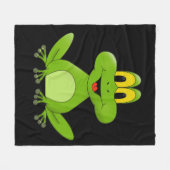 Couverture Polaire grenouille verte Animée (Devant (Horizontal))