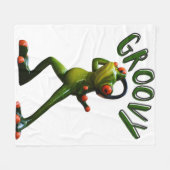Couverture Polaire Grenouille verte super (Devant (Horizontal))