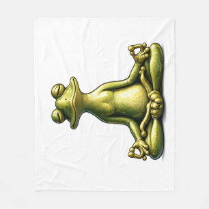 Couverture Polaire Grenouille Zen