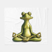 Couverture Polaire Grenouille Zen (Devant (Horizontal))