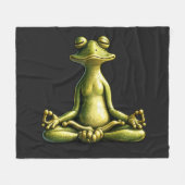 Couverture Polaire Grenouille Zen (Devant (Horizontal))
