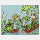 Couverture Polaire Grenouilles (Devant (Horizontal))