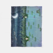 Couverture Polaire Grenouilles dans un étang de protection de lis (Devant)