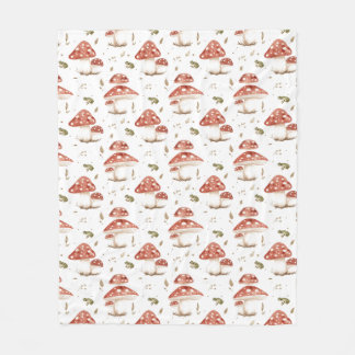Couverture Polaire Grenouilles des bois et champignons Amanite tue-mo