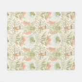 Couverture Polaire Grenouilles et oiseaux de la jungle douce (Devant (Horizontal))