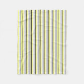 Couverture Polaire Grey and Yellow Stripes (Devant)
