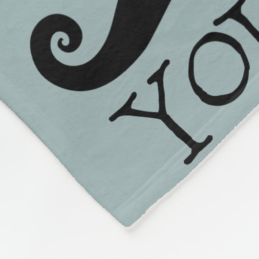 Couverture Polaire Grey Blue Mustache You A Question Fête des pères (Coin)