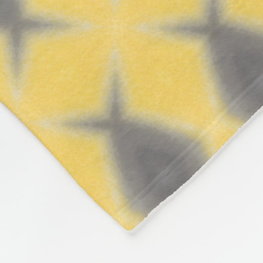 Couverture Polaire Grey diamond motif on yellow design (Coin)