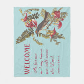 Couverture Polaire Grey Kingbird et la Bible Verse (Devant)