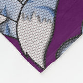 Couverture Polaire Grey Knit Kitty Chat (Coin)