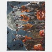 Couverture Polaire Greyhound Halloween Épouvantable (Devant)