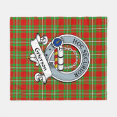 Couverture Polaire Grierson Clan Badge Tartan Plaid (Devant (Horizontal))