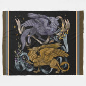 Couverture Polaire Griffin argent et or (Devant (Horizontal))