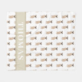 Couverture Polaire Griffon bruxellois personnalisé (Devant (Horizontal))