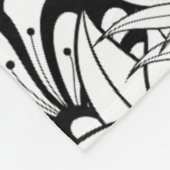 Couverture Polaire Griffonnage de motif de fleur (Coin)