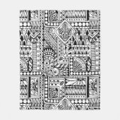 Couverture Polaire Griffonnage ethnique (Devant)