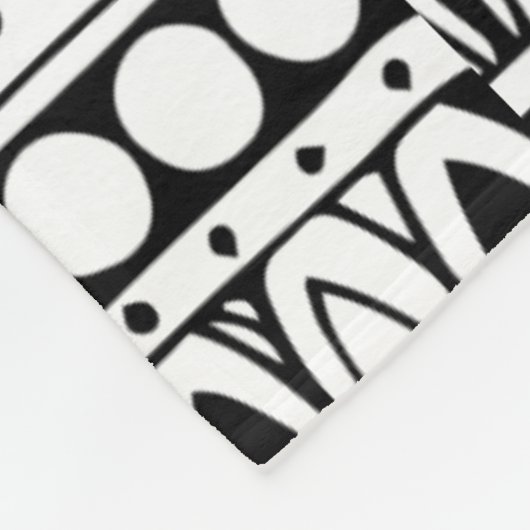 Couverture Polaire Griffonnage ethnique (Coin)