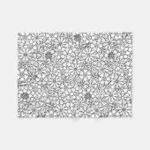 Couverture Polaire Griffonnage floral (Devant (Horizontal))