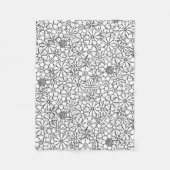 Couverture Polaire Griffonnage floral (Devant)