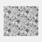 Couverture Polaire Griffonnage indien de motif (Devant (Horizontal))