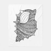 Couverture Polaire Griffonnage inspiré (Devant)