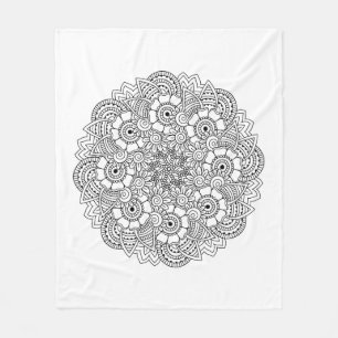 Couverture Polaire Griffonnage rond de conception