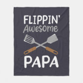 Couverture Polaire Grill BBBQ Grand-père Flipe Papa (Devant)