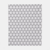 Couverture Polaire Grille Blanche Grise Givrée (Devant)