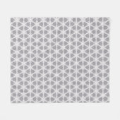 Couverture Polaire Grille Blanche Grise Givrée (Devant (Horizontal))