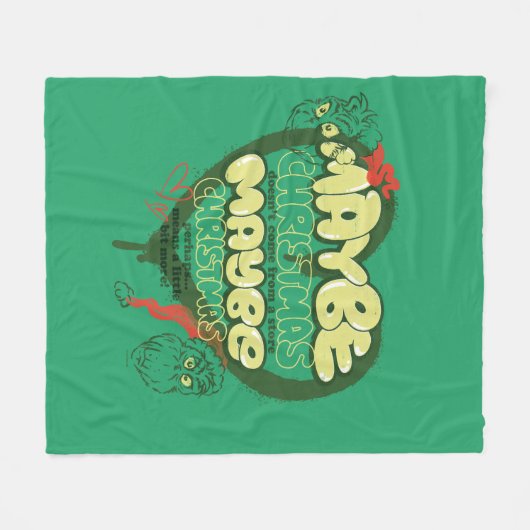 Couverture Polaire Grille | Citation de Noël (Devant (Horizontal))