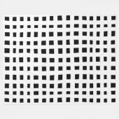 Couverture Polaire Grille en gras 091216 - Blanc sur noir (Devant (Horizontal))