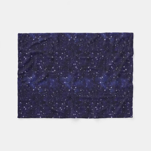 Couverture Polaire Grille étoilée de ciel nocturne (Devant (Horizontal))