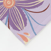 Couverture Polaire Grille florale lunaire (Coin)