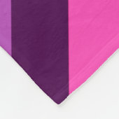 Couverture Polaire Grille rose violet rétro Grandes toises en polaire (Coin)