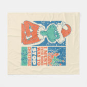 Couverture Polaire Grille | Stop Christmas Vintage Graphic (Devant (Horizontal))