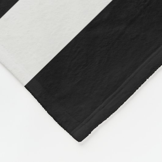 Couverture Polaire Grilles en noir et blanc monogramme Blanche en pol (Coin)