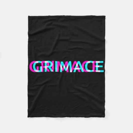 Couverture Polaire Grimace Edgy - Grunge esthétique Emo Pastel Goth H (Devant)