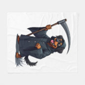 Couverture Polaire Grimper Reaper Rottweiler Chien (Devant (Horizontal))