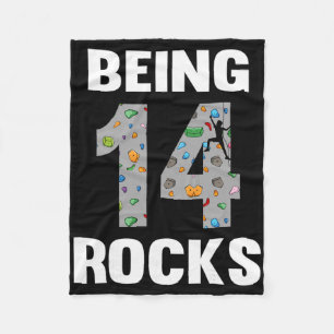 Couverture Polaire Grimpeur de 14 ans Anniversaire 14e grimpeur Bei